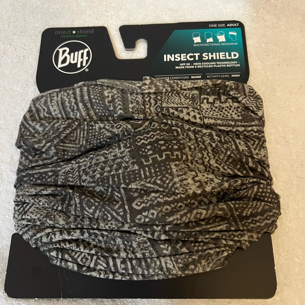 Buff Insect Shield Neckwear - Black and Gray - Picture 3 of 5